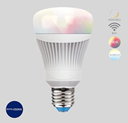 Tecnolite, Foco LED Inteligente, Modelo 11DA19LEDRGBWVB, Base E27, Volts 127 V, Potencia 11.5 Watts,  Tamaño 11.7 x 6.6 Centímetros, Foco LED con Temperatura de Color Ajustable Compatible con Alexa