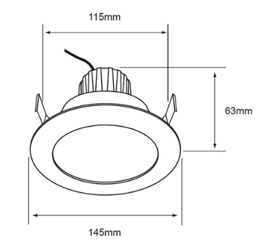 INT ACENTO EMP LED11W100-240V3000K800LM