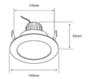 INT ACENTO EMP LED11W100-240V3000K800LM