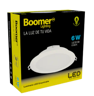 Luminario LED Empotrable 6 W 6 500 K