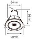 INTERIOR EMPOTRADOS LED5.5W100-240V3000K