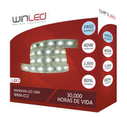 MANGUERA LED 2835 ROLLO 10M BLANCO FRIO EXTERIOR