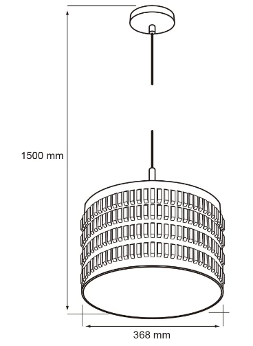 Suspendido, acab. cromado, base E26 (máx. 26W), 100-240V