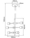 INTERIOR SUSPENDIDOS S/L 20W100-240VE27