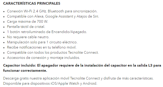 APAGADOR INTELIGENTE 3 INTER EMP 0.3W100-240V SN NEGRO