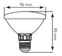 LAMP LED PAR30 13W 100-240V 3000K E27 900LM CALIDO