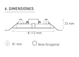 LUNA 6 FLAT  100-240V BF 60K BC