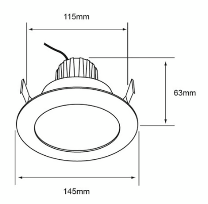 INT ACENTO EMP LED N 11W100-240V800LM