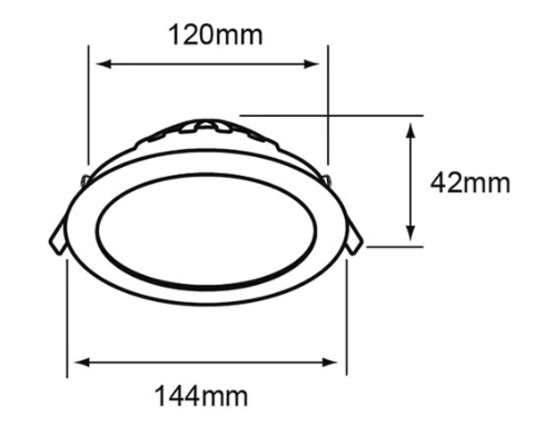 INTERIOR EMPOTRADOS LED 9W100-240V4000K