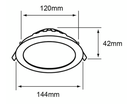 INTERIOR EMPOTRADOS LED 9W100-240V4000K