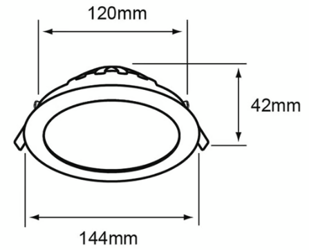 INTERIOR EMPOTRADOS LED 9W100-240V4000K