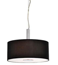 LUMINARIA COLGANTE SATÍN/TELA COLOR NEGRO 3 X 60 W STELLA