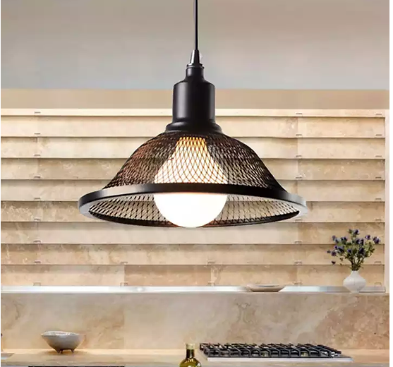 LAMPARA COLGANTE COLOR NEGRO CAMPANA