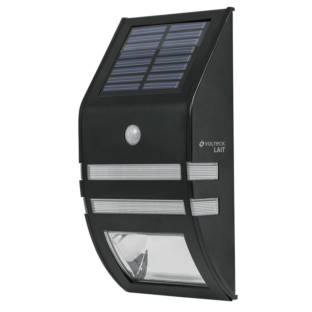 Arbotante solar con sensor de movimiento, 2 LED