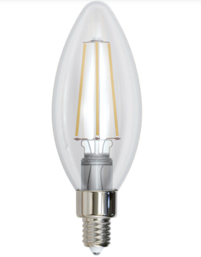 LAMPARA LED FILAMENTO VELA E12 4W BLANCO CALIDO 2700K