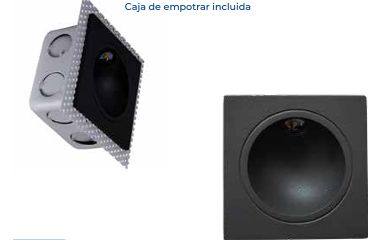 Empotrado Muro con caja Led ZITA, 3w, 100-240v, 50-60hz, IP54 3000°K, Gris Urbano