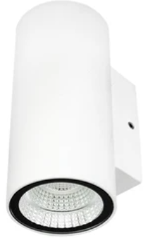 Luminario de pared Led Basil, 6w, 100-240v, 50/60hz, IP65, 3000°k, Blanco