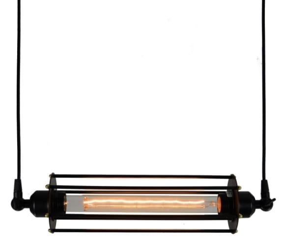 LUMINARIA COLGANTE COLOR NEGRO 1 X 60 W APOLO