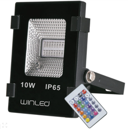 [WRE-004] REFLECTOR LED 10W SMD RGB CON CONTROL REMOTO EXTERIOR