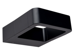 [ADE-014] LUMINARIA LED PARED TUBULAR ALUMINIO NEGRO EXTERIOR 10W BLANCO FRIO