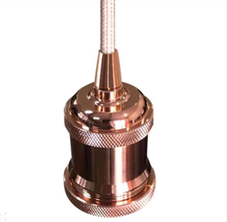 [ADE-601] DECORATIVO COLGANTE VINTAGE LAMPARA E26 ORO ROSADO