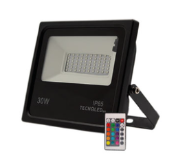 [RZH-30W-RGB] REFLECTORES RGB 30WRGB85-305V~185*162*44 mm