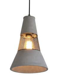 [3640 CT] LUMINARIA COLGANTE MALLA METÁL/CONCRETO 1 X 60 W RIGEL