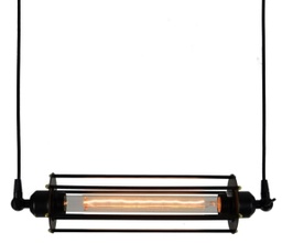 [3840 N] LUMINARIA COLGANTE COLOR NEGRO 1 X 60 W APOLO